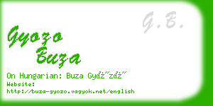 gyozo buza business card